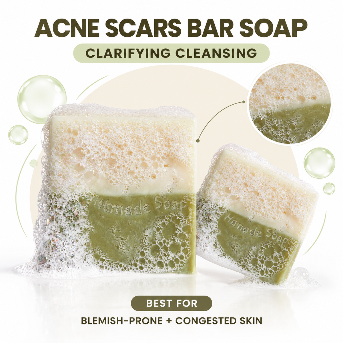 ACNE &amp; LITTEKENS STUK ZEEP