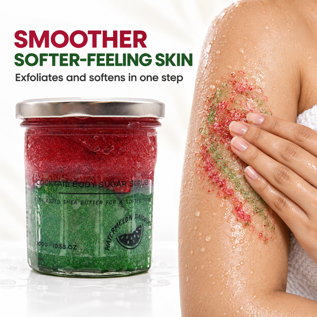 Fragranced Sugar Body Scrub - Watermelon Daquiri 300g
