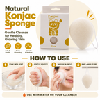 Konjac Sponge - Natural - Sensitive Skin