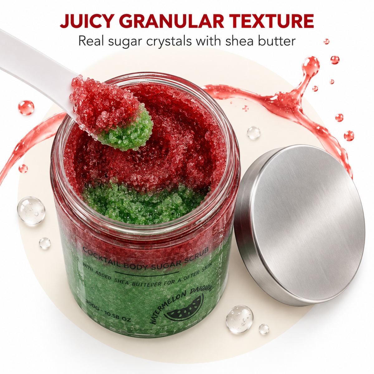 Fragranced Sugar Body Scrub - Watermelon Daquiri 300g