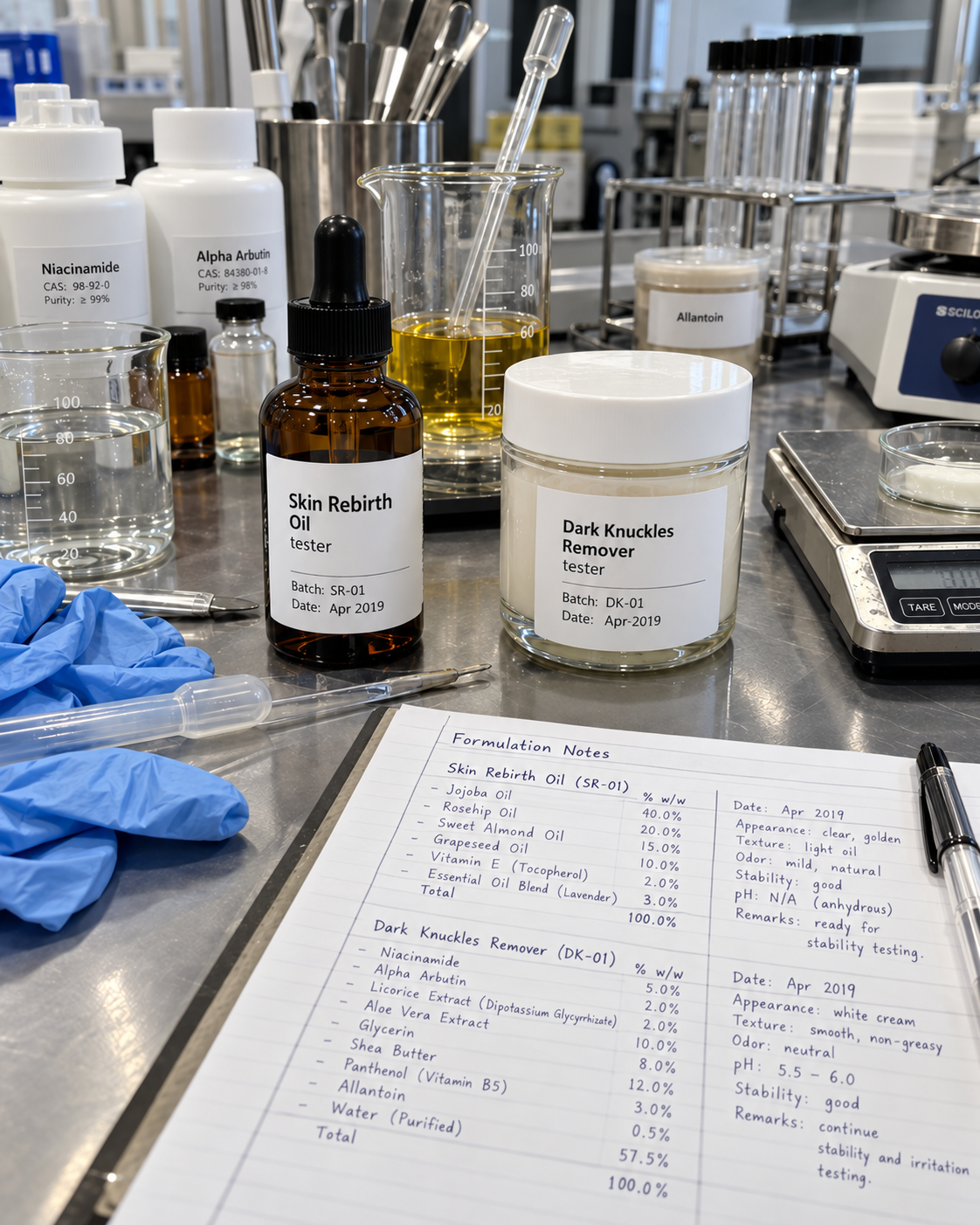 Skin Clinic formulation and ingredients