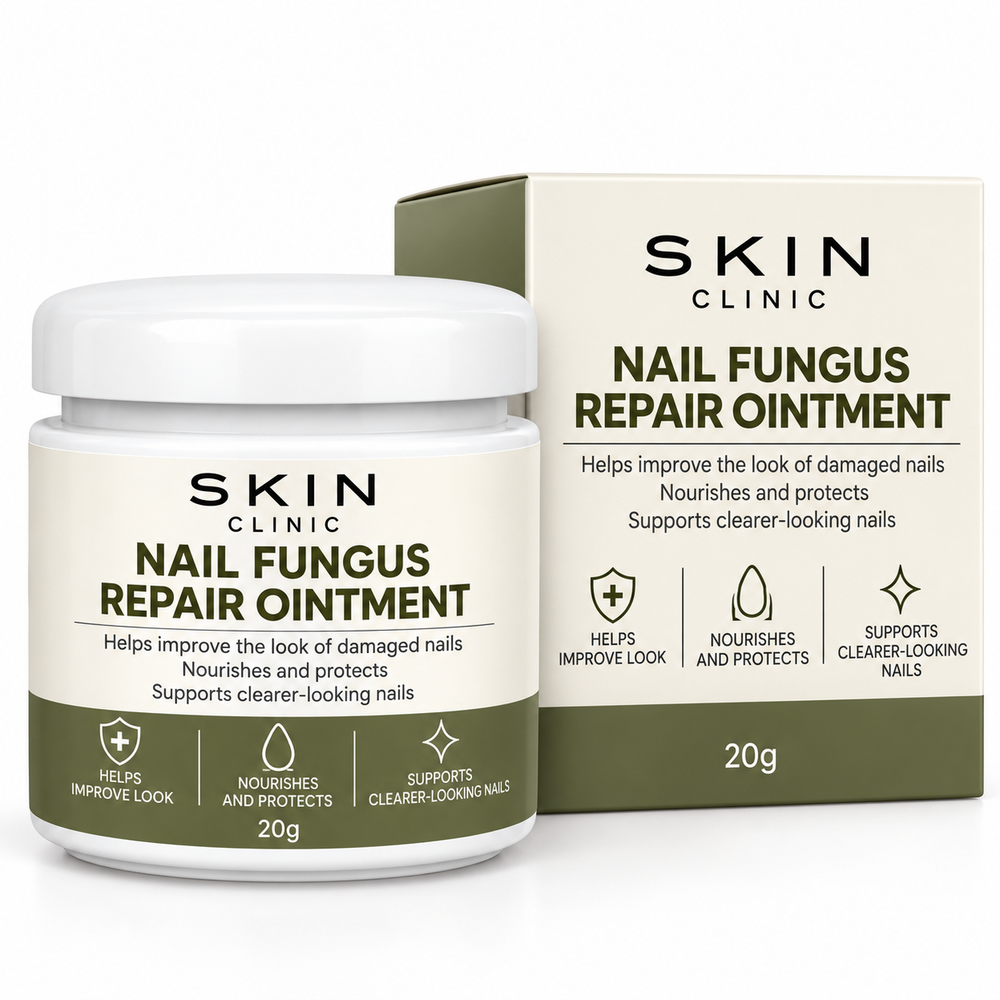 Skin Clinic Nail Fungus Repair Ointment jar and box